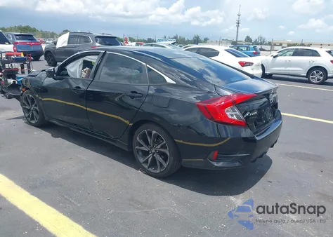 2020 Honda Civic Sport z USA, uszkodzony, nr VIN 2HGFC2E89LH598165